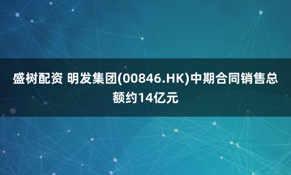 盛树配资 明发集团(00846.HK)中期合同销售总额约14亿元