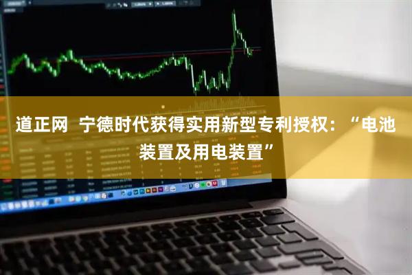 道正网  宁德时代获得实用新型专利授权：“电池装置及用电装置”