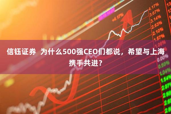 信钰证券  为什么500强CEO们都说，希望与上海携手共进？